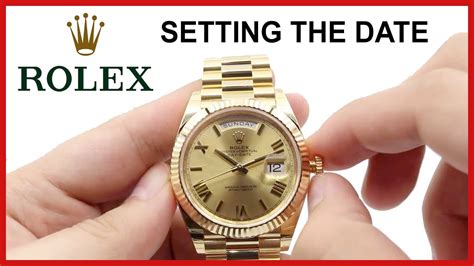 how to set date on a rolex watch|Rolex maintenance.